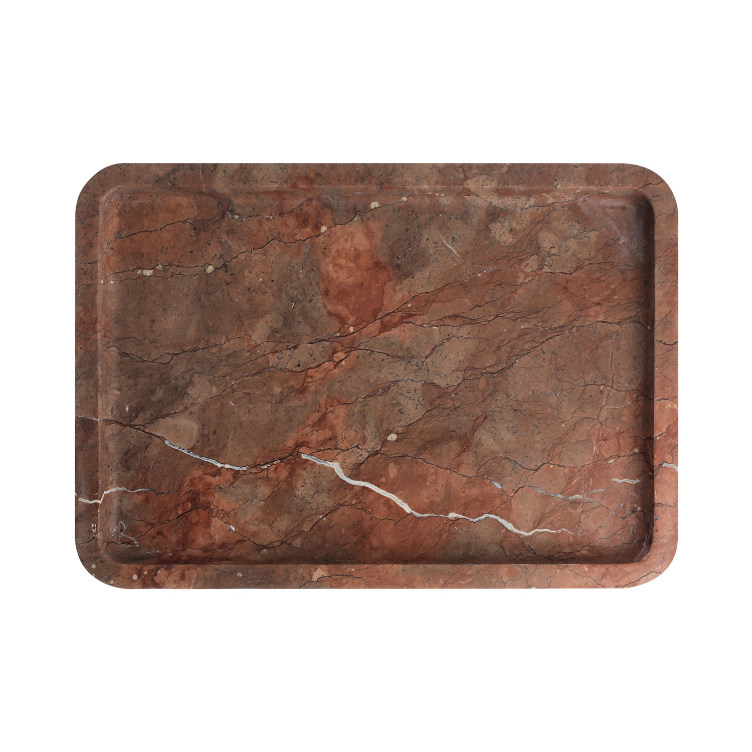 Terra Dune | Natural Stone Statement Tray | Inc. Pack of x3 Maxi Tea Lights
