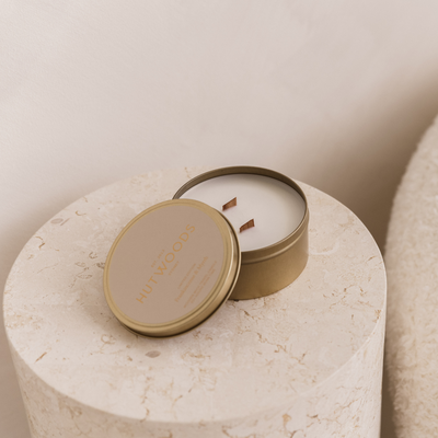 Spiced Orange, Nutmeg & Clove Gold Travel Candle | 50+ Hours Burn Time