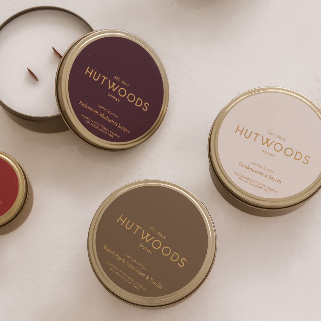 Spiced Orange, Nutmeg & Clove Gold Travel Candle | 50+ Hours Burn Time