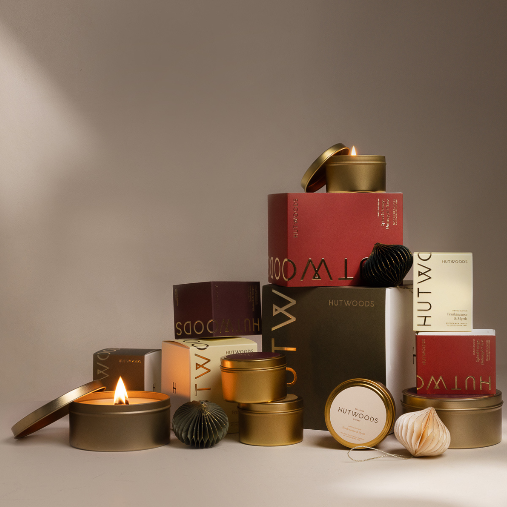 Baked Apple, Cinnamon & Vanilla Gold Travel Candle | 50+ Hours Burn Time