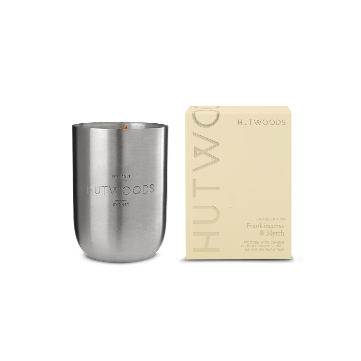 Frankincense & Myrrh Silver Vessel | 80+ Hours Burn Time