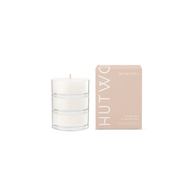 Champagne & Strawberries Maxi Tea Lights | Pack of x3
