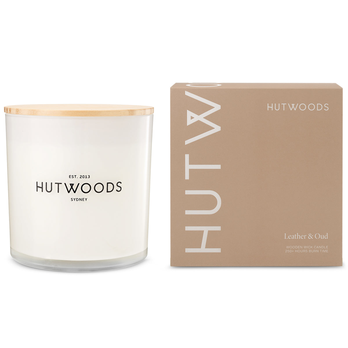 Leather & Oud Candle | Extra Large | 250+ Hours Burn Time