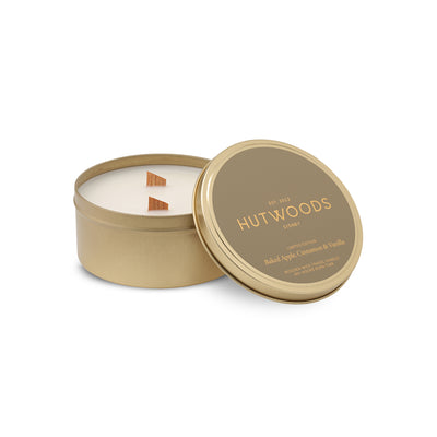Baked Apple, Cinnamon & Vanilla Gold Travel Candle | 50+ Hours Burn Time