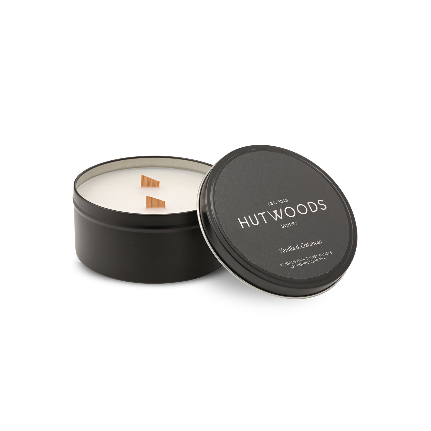 Vanilla & Oakmoss Travel Candle | 50+ Hours Burn Time