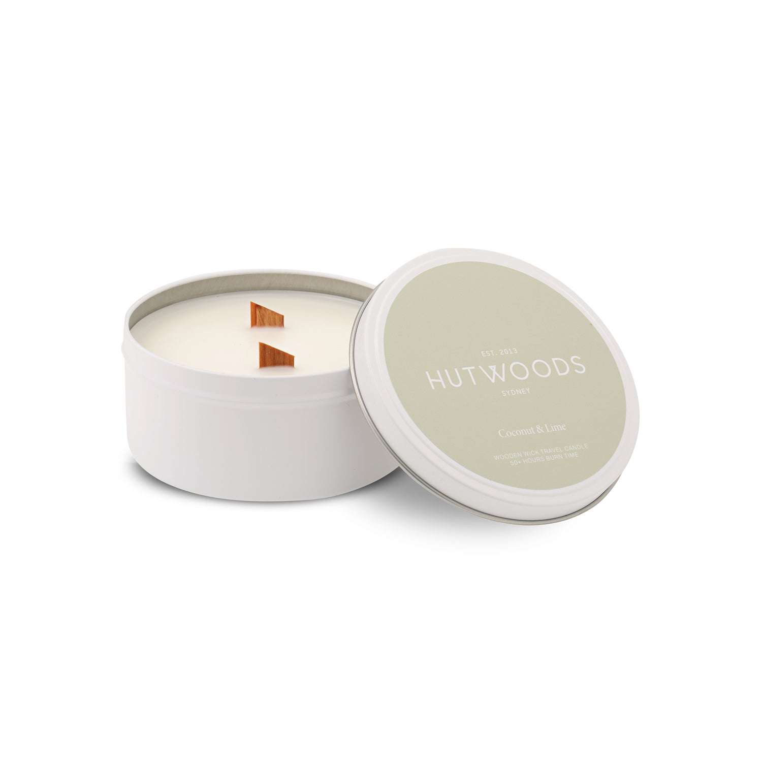 Coconut & Lime Travel Candle | 50+ Hours Burn Time