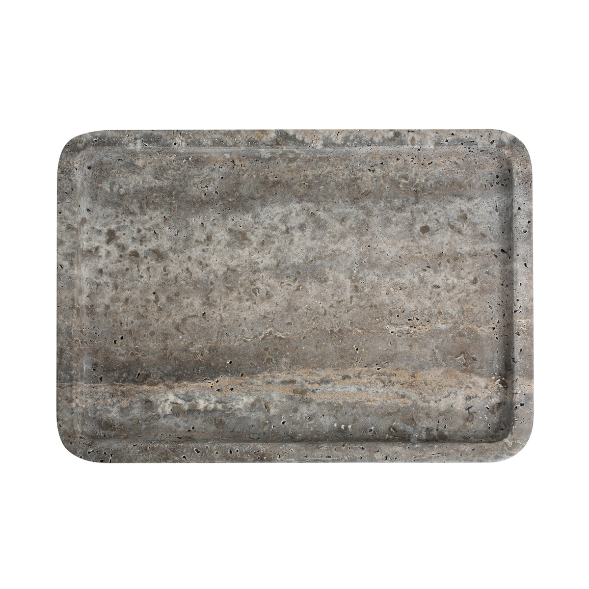 Alba Dune | Natural Stone Statement Tray | Inc. Pack of x3 Maxi Tea Lights