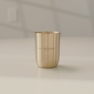 Magnolia, Violet & Musk Brushed Silver Vessel | 80 Hours Burn Time